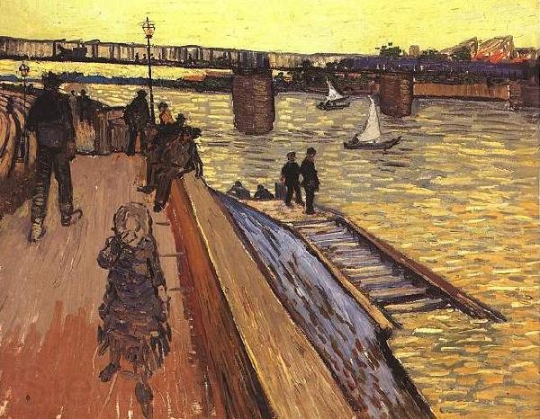 Vincent Van Gogh The Bridge at Trinquetaille Spain oil painting art